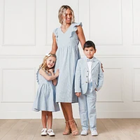 Hope & Henry Toddler Boys Organic Cotton Seersucker Suit Pant