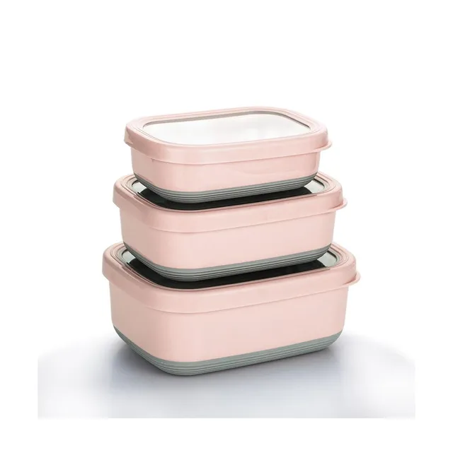 Deco Dot 2pc Rectangular Food Storage Containers