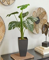 Contemporary Monstera Artificial Plant, 26.5"