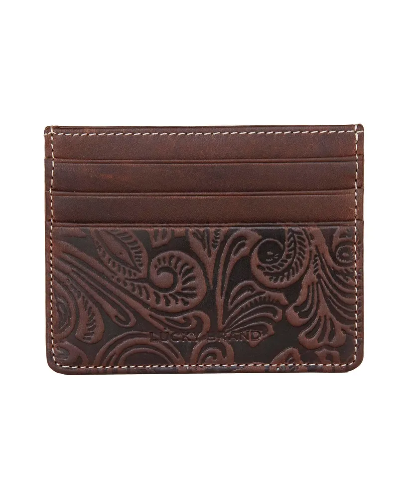 Palmetto Moon Embossed Leather Trifold