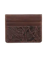 Lucky Brand Men's Western Embossed Leather Card Case