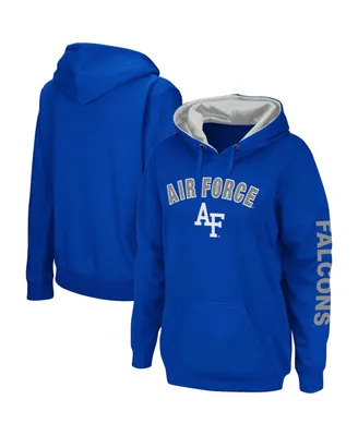 Women's Colosseum Royal Air Force Falcons Loud and Proud Pullover Hoodie
