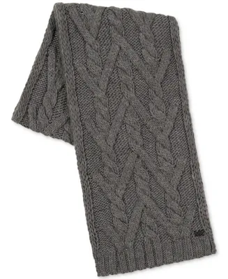 Michael Kors Men's Branches Mk Logo Cable Scarf