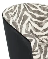 Rosemary Lane Wood Zebra Print Accent Chair, 29" x 26" x 32"