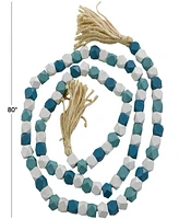 Rosemary Lane Handmade Beaded Geometric Garland with Tassel