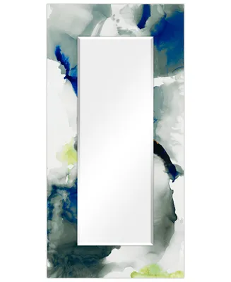 Empire Art Direct 'Ephemeral' Rectangular On Free Floating Printed Tempered Art Glass Beveled Mirror