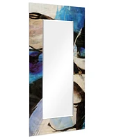 Empire Art Direct 'Motivos' Rectangular On Free Floating Printed Tempered Art Glass Beveled Mirror, 72" x 36"