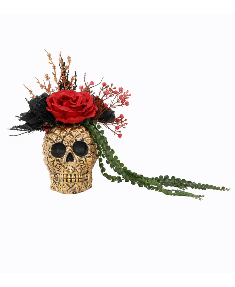 skeleton,floral,flower skull, roses