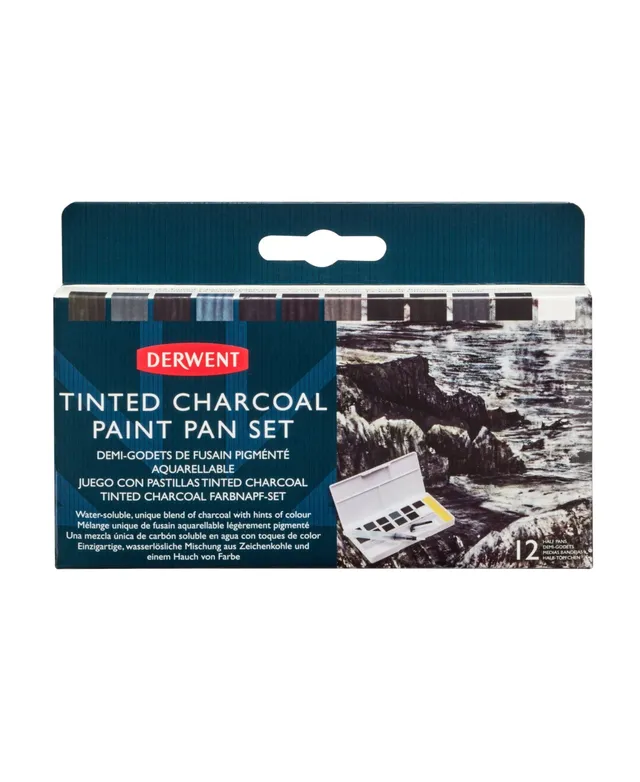 Derwent Tinted Charcoal Paint Pan Set