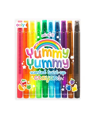 Ooly Yummy Yummy Scented Twist Up Color Crayons 10 Piece Set