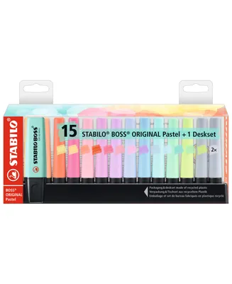 Stabilo Boss Original Highlighters Color Pastel Desk 15 Piece Set