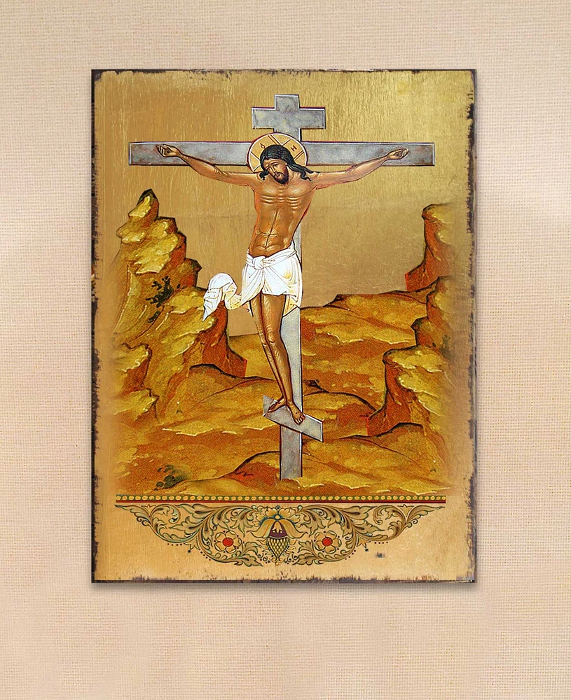 Designocracy Crucifixion Icon 16" x 12"