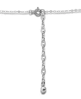 Giani Bernini Cubic Zirconia Pave Feather Pendant Necklace in Sterling Silver