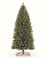 Puleo Pre-Lit Pencil Northern Fir Artificial Christmas Tree with Lights