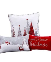 Southshore Fine Linens Holly Jolly Lane Reversible 6 Piece Comforter Set, Full/Queen