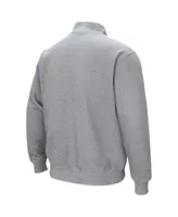 Men's Colosseum Heathered Gray Virginia Cavaliers Tortugas Team Logo Quarter-Zip Jacket