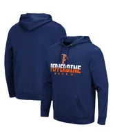 Men's Colosseum Blue Pepperdine Waves Lantern Pullover Hoodie