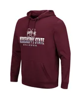 Men's Colosseum Maroon Mississippi State Bulldogs Lantern Pullover Hoodie