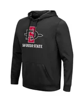 Men's Colosseum Black San Diego State Aztecs Lantern Pullover Hoodie