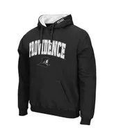 Men's Colosseum Black Providence Friars Arch and Logo Pullover Hoodie