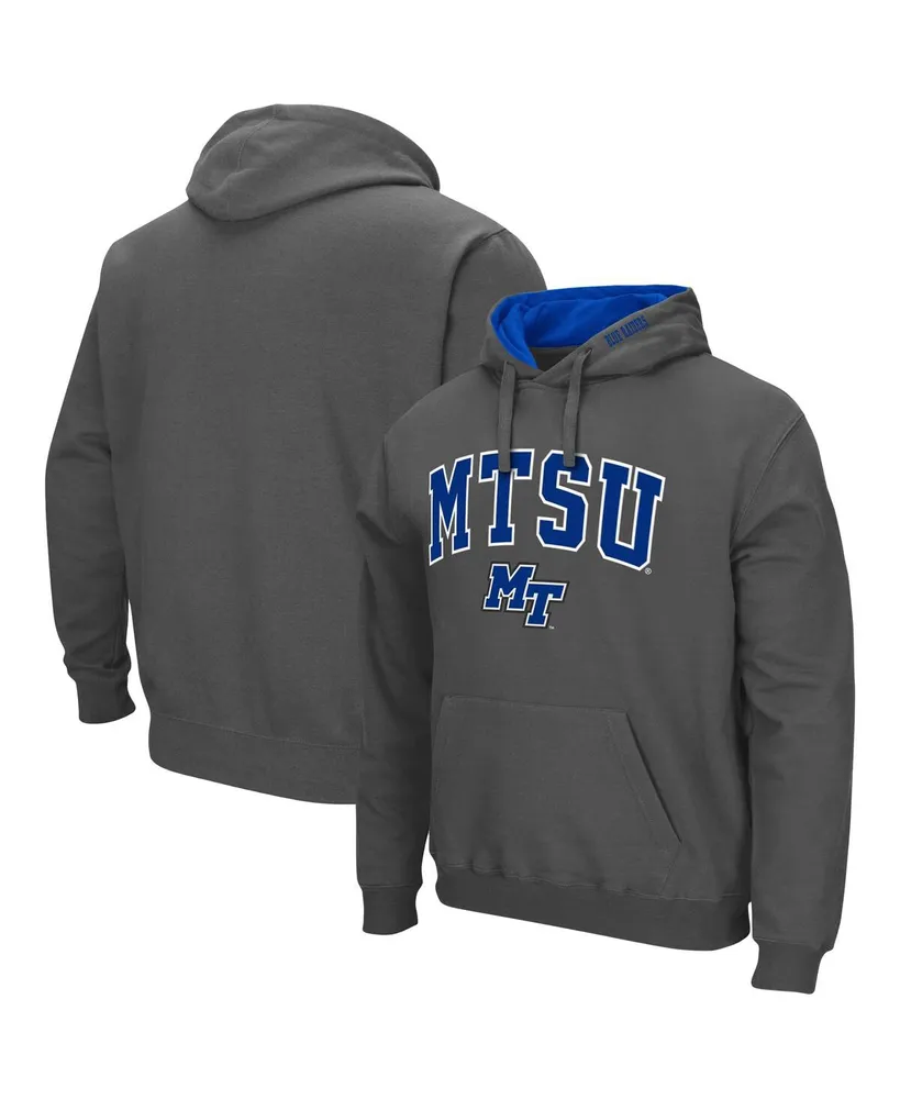 Colosseum Men's Colosseum Charcoal Mid. Tenn. St. Blue Raiders Arch and Logo  Pullover Hoodie