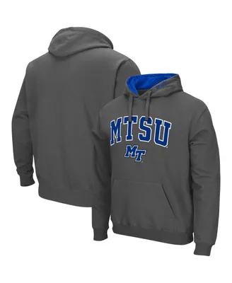 Men's Colosseum Mid. Tenn. St. Raiders Arch and Logo Pullover Hoodie