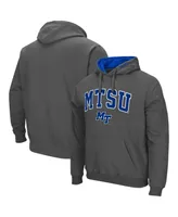 Men's Colosseum Mid. Tenn. St. Raiders Arch and Logo Pullover Hoodie