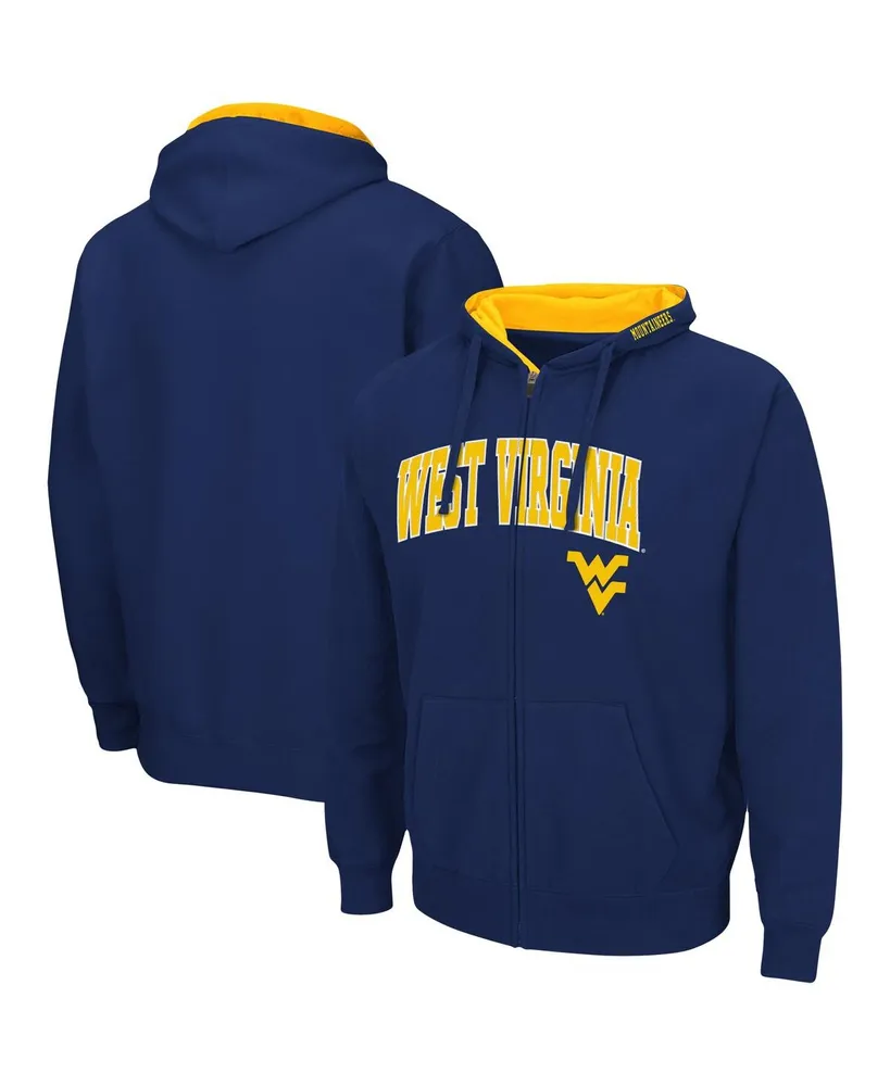 Colosseum Men's West Virginia Mountaineers Arch & Logo 3.0 Full-Zip Hoodie