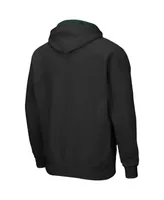 Men's Colosseum Black Miami Hurricanes Arch and Logo 3.0 Full-Zip Hoodie