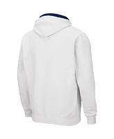 Men's Colosseum White Auburn Tigers Arch and Logo 3.0 Full-Zip Hoodie