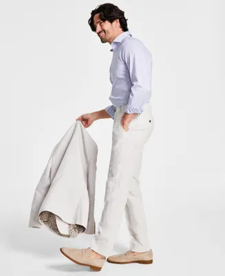 Bar Iii Men's Slim-Fit Linen Suit Pants