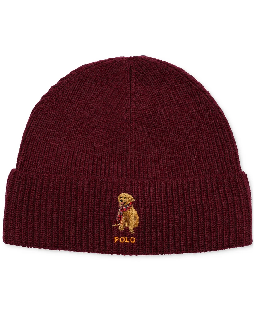 Polo Ralph Lauren Men's Embroidered Golden Retriever Beanie