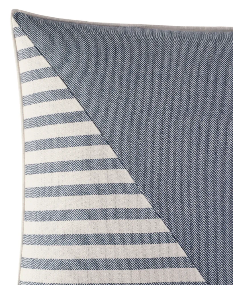 Nautica Fairwater Yarn Dye Cotton Decorative Pillow, 14" X 20"
