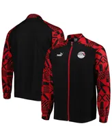 Men's Puma Black Egypt National Team Pre-Match Raglan Full-Zip Training Jacket