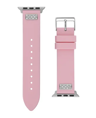Guess Women's Silicone Strap with Glitz Insert 38mm, 39mm ,40mm Apple Watch Band