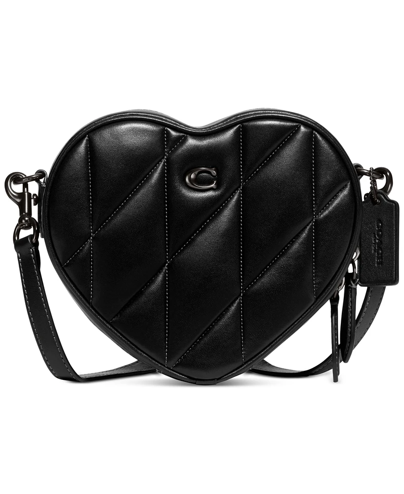 Coach Quilted Leather Heart Crossbody