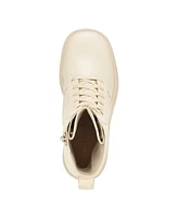 Guess Women's Juel Low Heel Lace Up Combat Booties