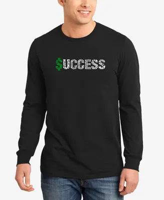 La Pop Art Men's Success Word Long Sleeves T-shirt