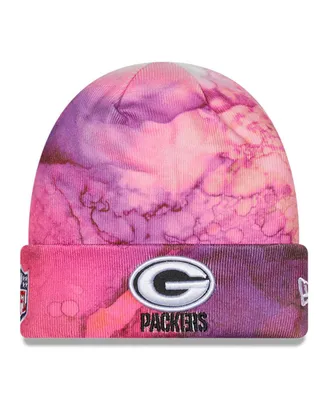 Men's New Era Pink Green Bay Packers 2022 Nfl Crucial Catch Knit Hat