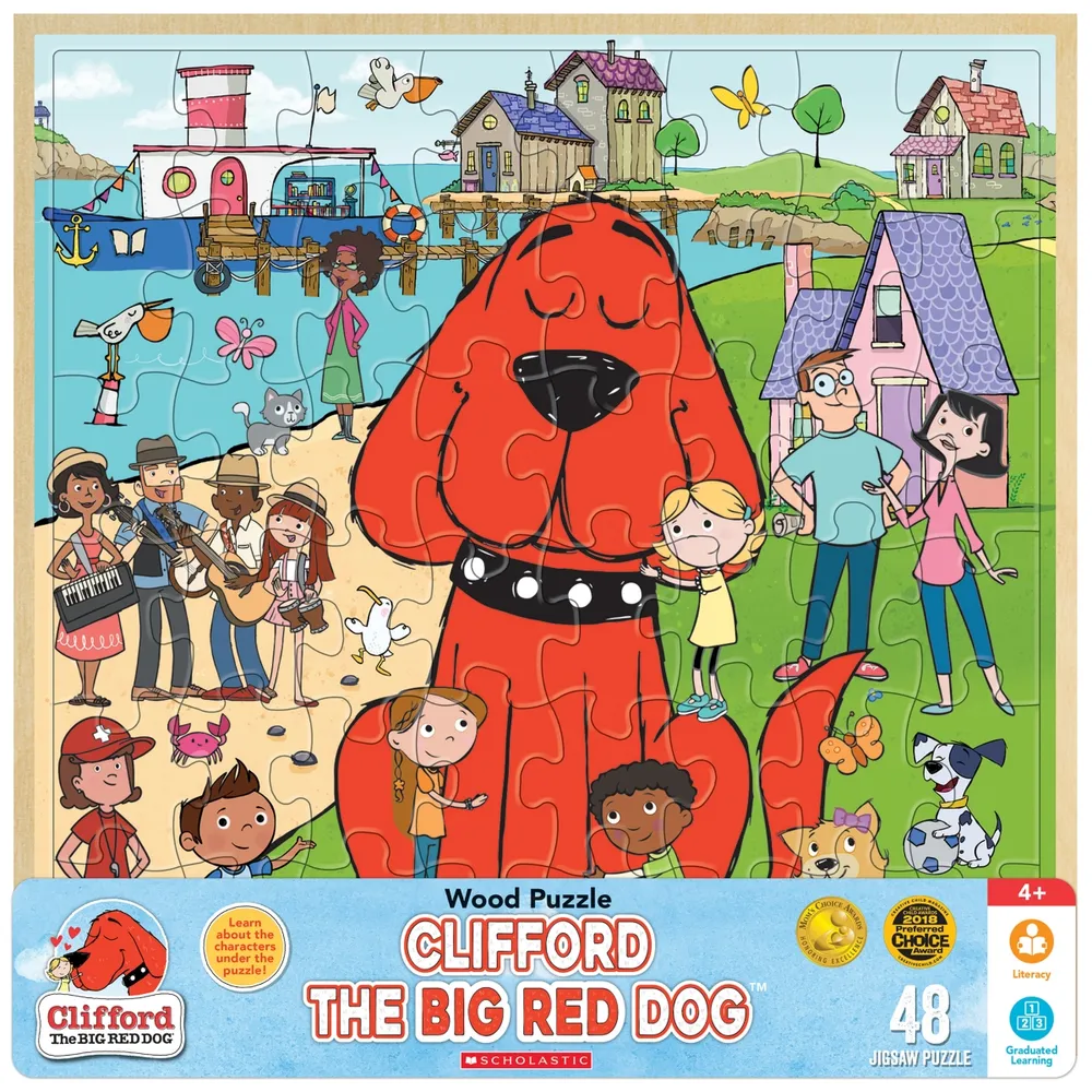 Masterpieces Puzzles Wood Kids Puzzle - Clifford 48 Piece By Scholastic  Entertainment