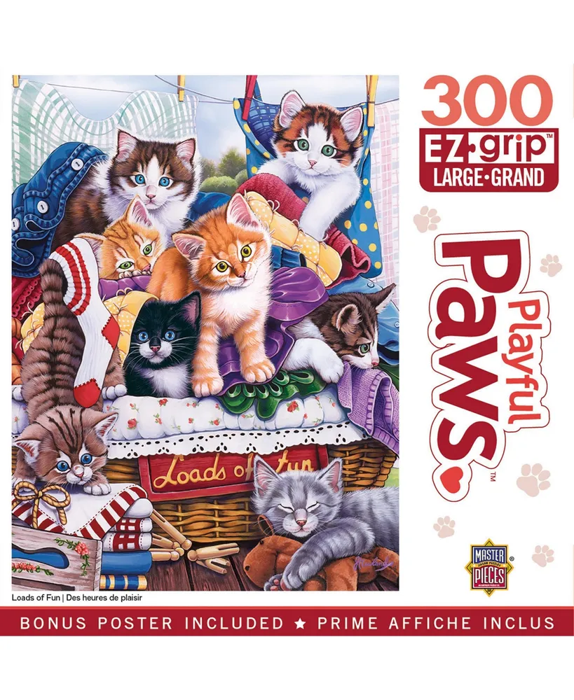 Masterpieces Playful Paws Loads of Fun 300 Piece Ez Grip Jigsaw Puzzle