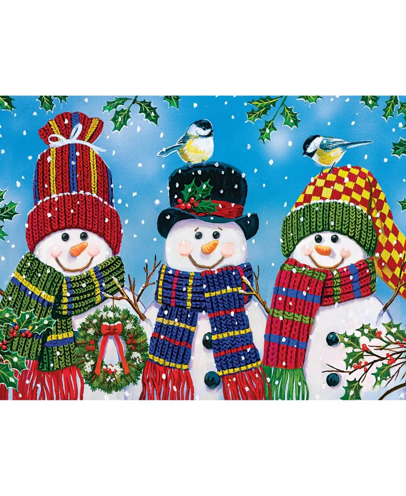 Masterpieces 300 Piece Ez Grip Holiday Puzzle Snowy Afternoon Friends