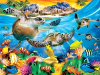 Masterpieces Tropics - Breaking Waves 300 Piece Ez Grip Jigsaw Puzzle