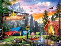 Masterpieces Campside Pine Valley Camp 300 Piece Ez Grip Jigsaw Puzzle