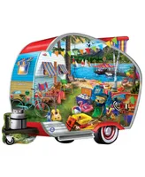 Masterpieces Contours - Happy Campers 1000 Piece Shaped Jigsaw Puzzle