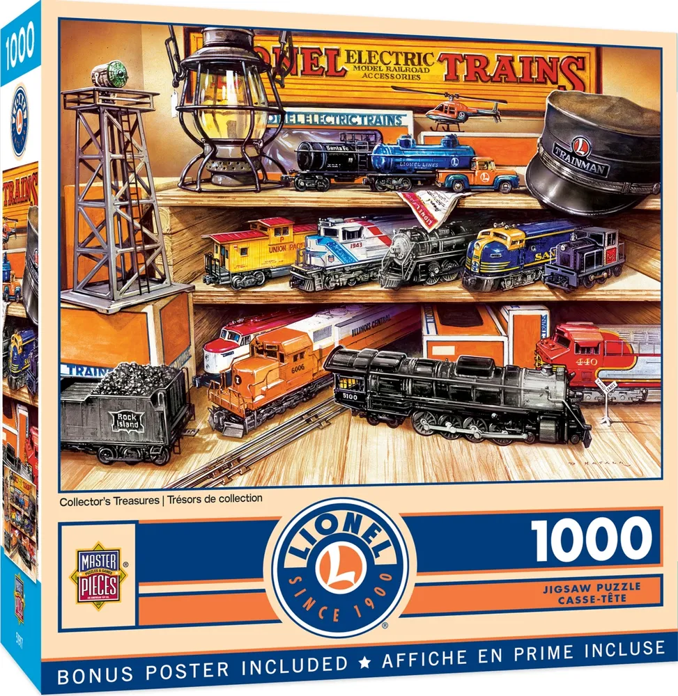 Masterpieces Lionel Trains - Collector's Treasures 1000 Piece Puzzle