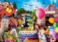 Masterpieces Wild & Whimsical Birthday Party 1000 Piece Jigsaw Puzzle