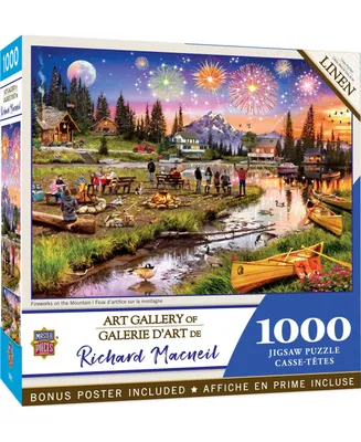 Masterpieces Art Gallery - Fireworks on the Mountain 1000 Piece Puzzle