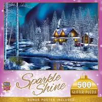 MasterPieces Sparkle & Shine - Northern Lights 500 Piece Glitter Puzzle