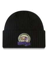 Big Boys New Era Black Baltimore Ravens 2022 Salute To Service Knit Hat